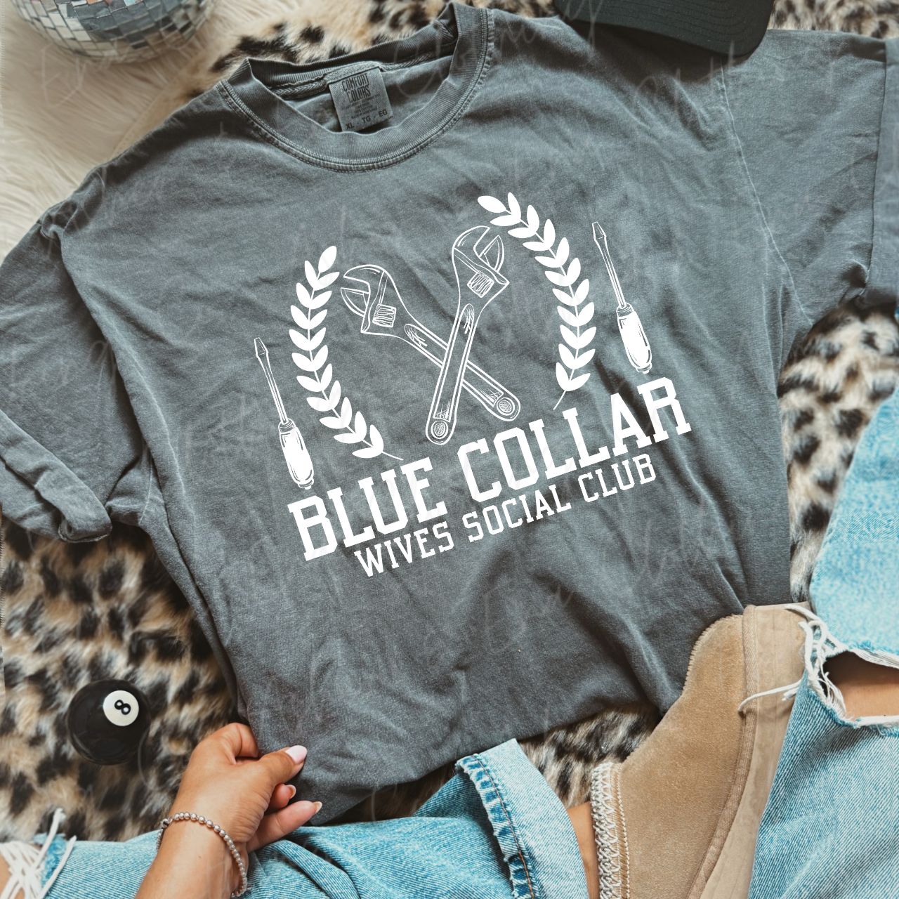 Blue Collar Wives Social Club Graphic Tee, Crewneck, or Hoodie