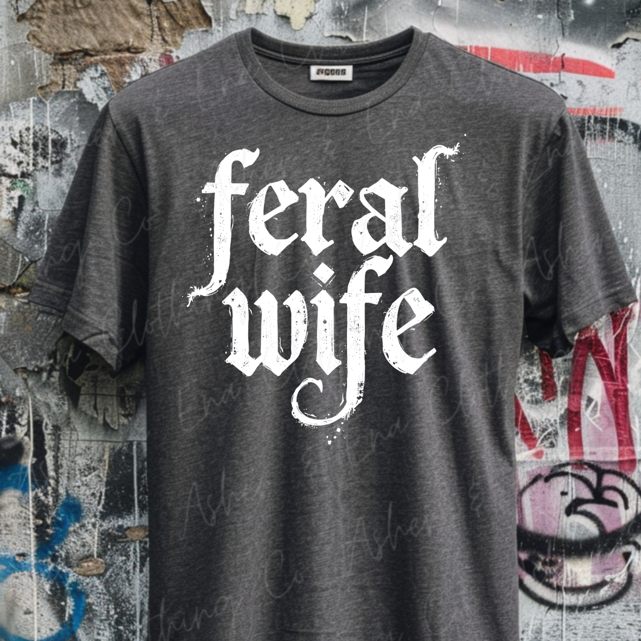 Feral Wife Graphic Tee, Crewneck, or Hoodie