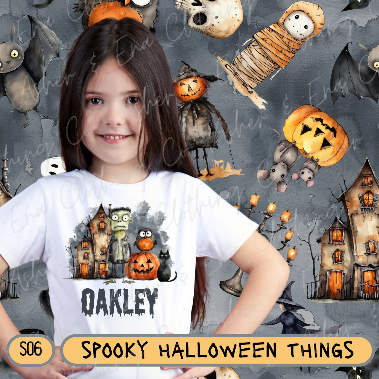 Spooky Halloween Things Tee & Bottom Set