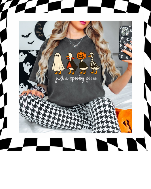 DTF Just a Spooky Goose Sweatshirt or Tee