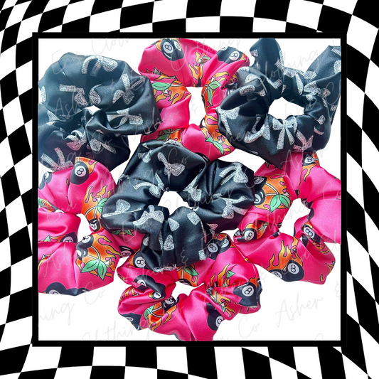 Jumbo Satin Scrunchie Duo