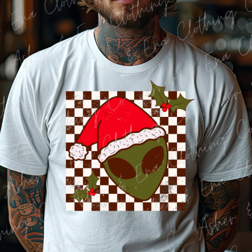 Alien Claus Graphic Tee