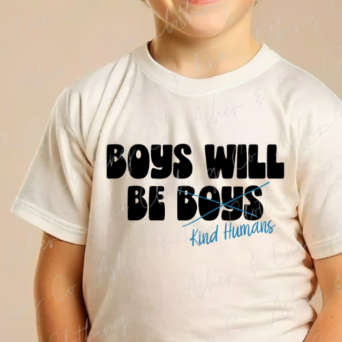 Boys Will Be Kind Humans Graphic Tee