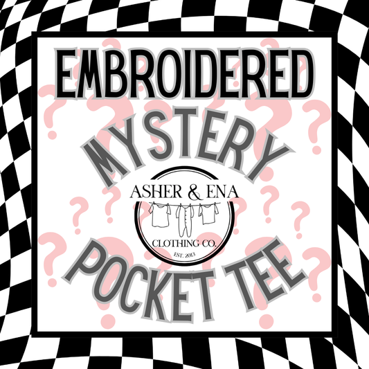 Embroidered  Mystery Pocket Tee