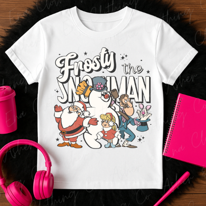 Retro Frosty The Snowman Graphic Tee