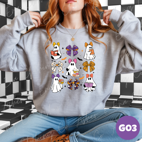 Scholarly Ghosties Graphic Tee
