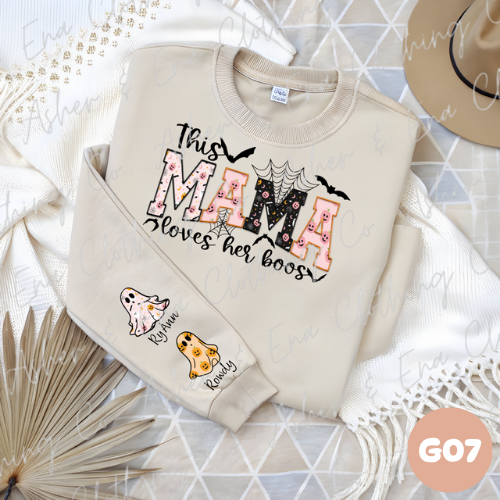 Mama's Boos Graphic Long Sleeved Tee, Crewneck Sweatshirt, or Hoodie