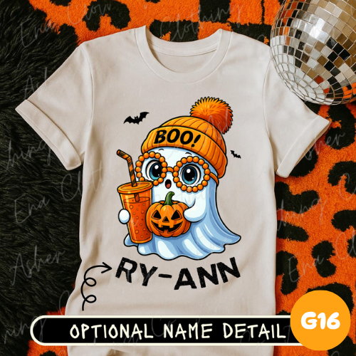 Personalized Ghostie Girl Graphic Tee