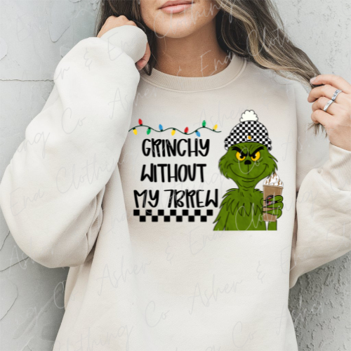 Grinchy Without My 7 Brew Graphic Tee