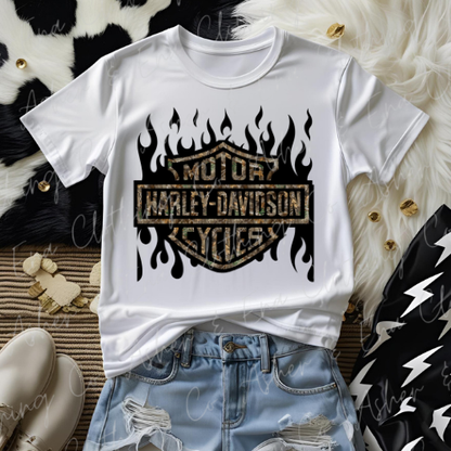 Harley Davidson Camo Graphic Tee