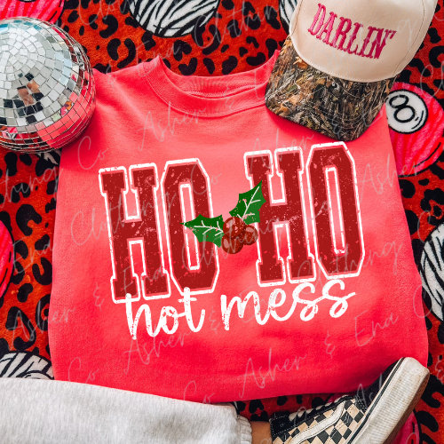 Ho Ho Hot Mess Graphic Tee