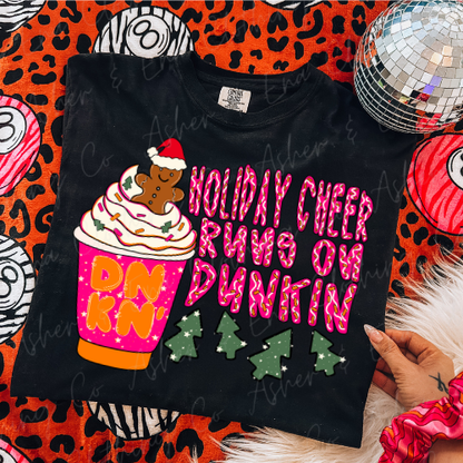 Dunkin' Holiday Cheer Graphic Tee