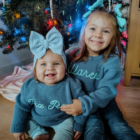 Hand Embroidered Name Sweater