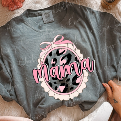 Mama Leopard Coquette Graphic Tee