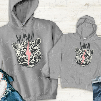 Mama Snow Leopard Graphic Tee