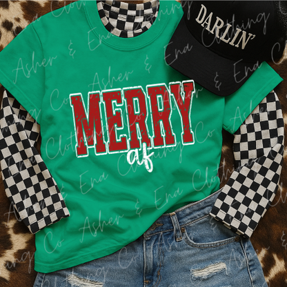 Merry AF Graphic Tee