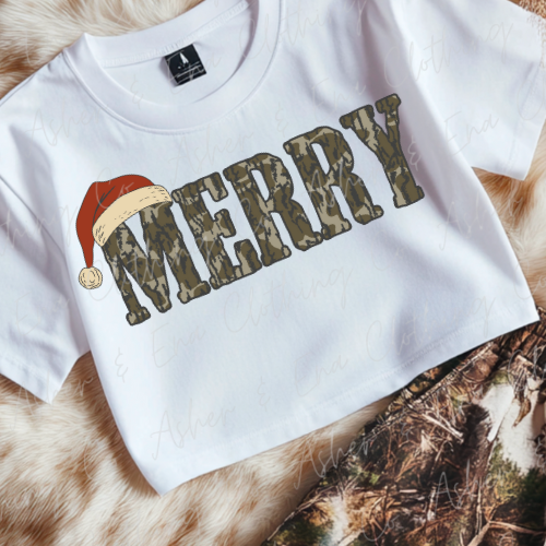 Camo Merry Graphic Tee
