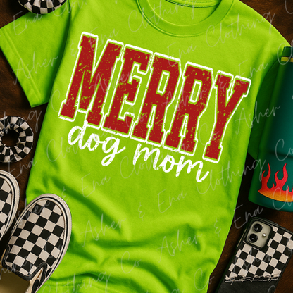 Merry Dog Mom Graphic Tee