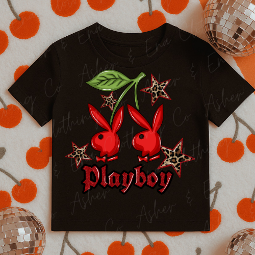 Playboy Bunnies Cherry Graphic Tee