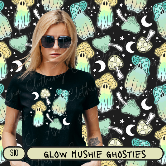 Glow Mushie Ghosties Tee & Bottom Set