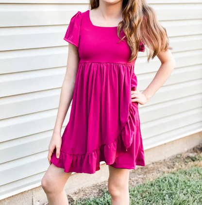 Lucie Ruffle Panel Dress