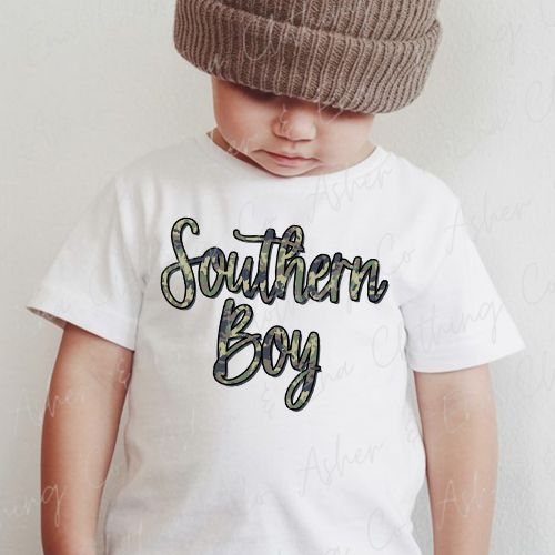 Camo Southern Boy Graphic Tee