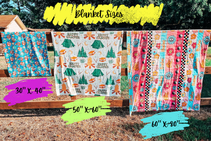 Custom Printed Minky Blanket