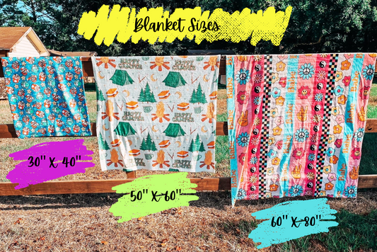 Custom Printed Minky Blanket