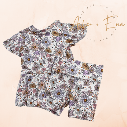 Alivia Peplum & Bike Shorts Set