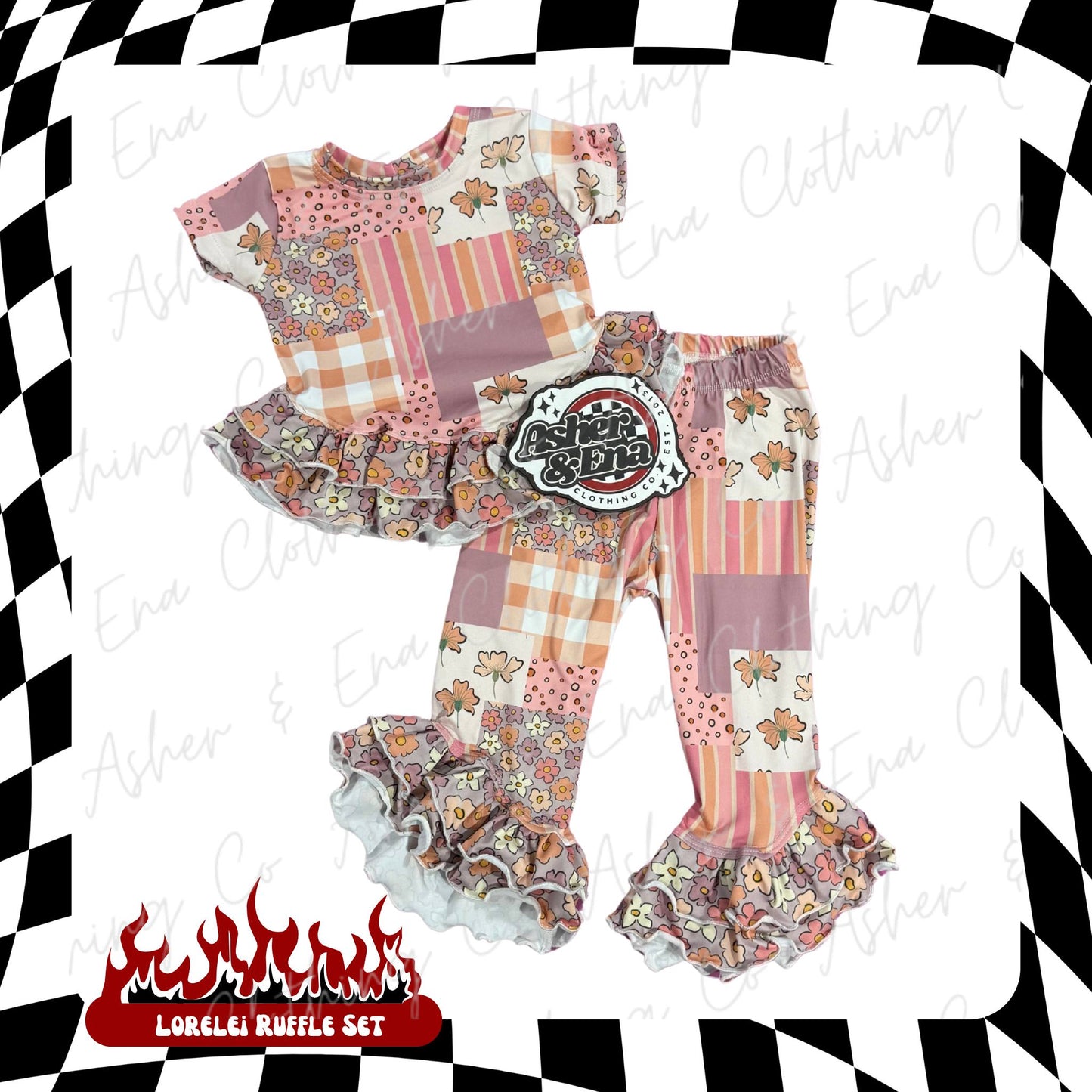 Lorelei Ruffled Lounge Set